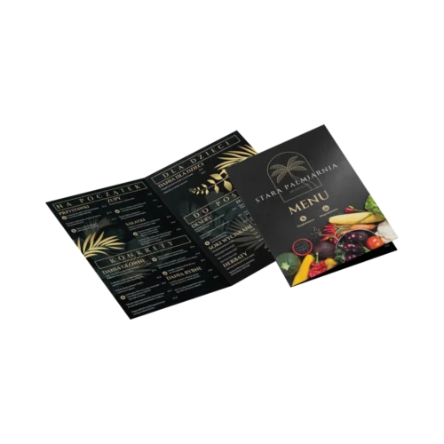 Broszura 2 składana w pół kopia