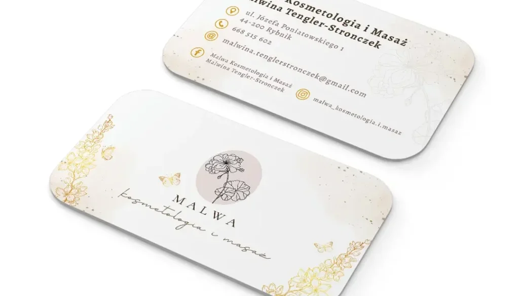 kosmetyczka wizytówki