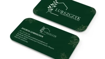 wizytówki z uszlachetnieniem